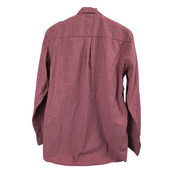 J.Crew Red Plaid Button-Up Shirt Men’s Small Long Sleeve 100% Cotton Casual - Picture 3 of 11
